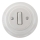 Bohemia-Design - Porcelain retro single light switch with frame No. 1, white