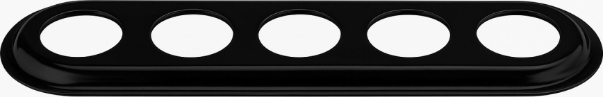 Bohemia-Design - Retro Porcelain 5-Photo Frame, Black