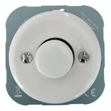 Bohemia-Design - Retro Porcelain Dimmer, Frameless, 250V/10A, White