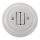 Bohemia-Design - Retro Porcelain Double Switch with Frame No. 5, White