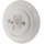 Bohemia-Design - Retro Porcelain Rotary Switch with Frame No. 5, White