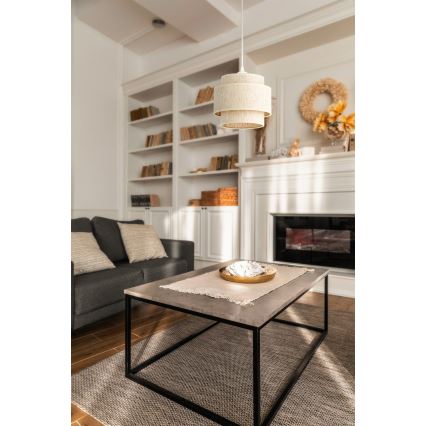 BOHO Cable Pendant 1xE27/60W/230V Ø 20 cm White