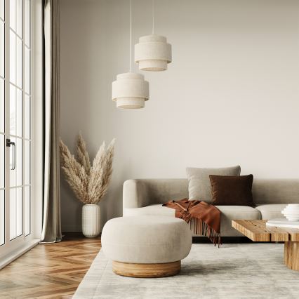 BOHO Cable Pendant Light 2xE27/60W/230V White