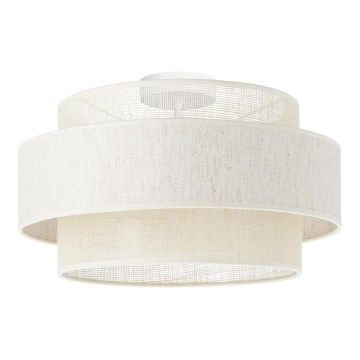 BOHO Ceiling Light 1xE27/60W/230V Ø 40 cm Cream/Jute