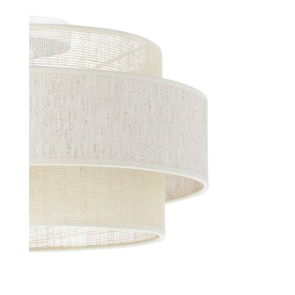 BOHO Ceiling Light 1xE27/60W/230V Ø 40 cm Cream/Jute