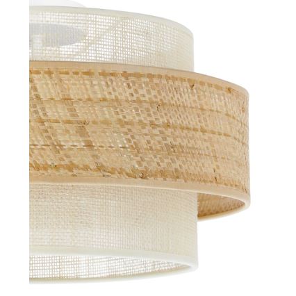 BOHO ceiling light 1xE27/60W/230V, Ø 40 cm, jute/cream