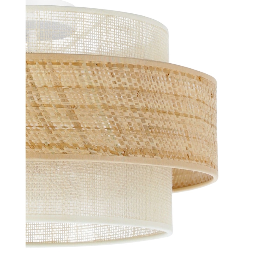 BOHO ceiling light 1xE27/60W/230V, Ø 40 cm, jute/cream