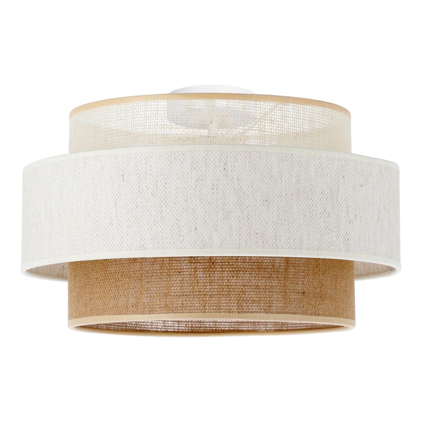 BOHO Ceiling Light 1xE27/60W/230V Ø 40 cm White/Jute