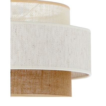 BOHO Ceiling Light 1xE27/60W/230V Ø 40 cm White/Jute