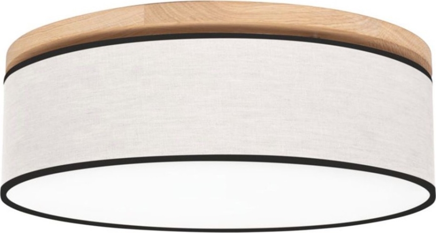 BOHO ceiling light 3 × E27, 25 W each, 230 V, Ø 48 cm, oak