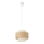 BOHO Cord Pendant Light 1xE27/60W/230V Ø 20 cm, Jute/Cream