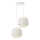 BOHO Cord Pendant Light 2×E27/60W/230V Cream/Jute