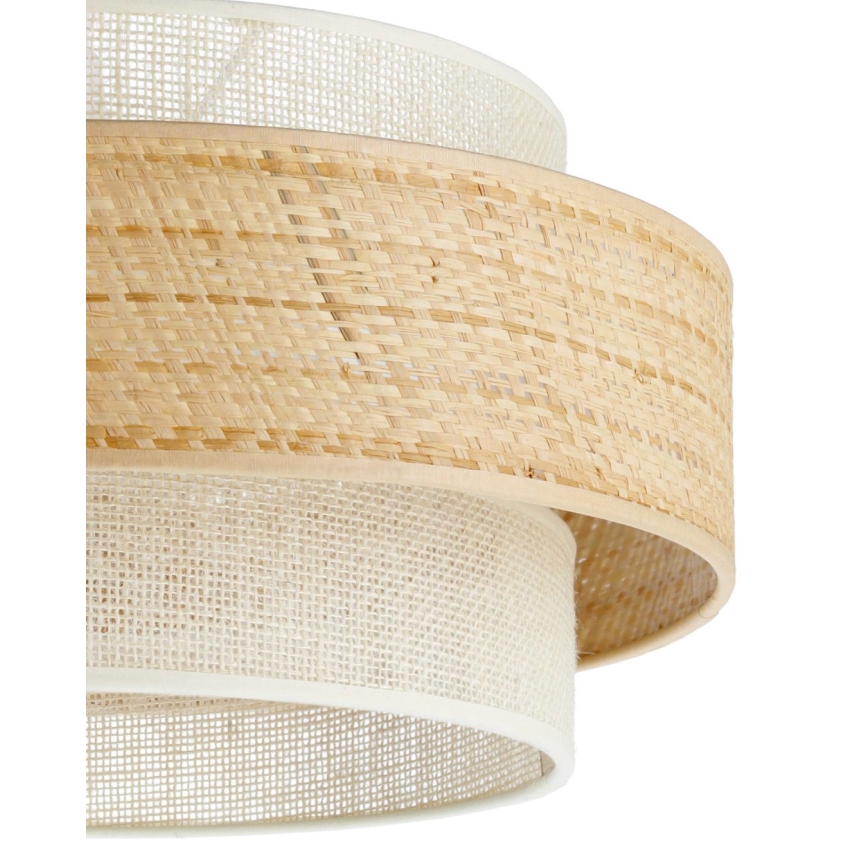 BOHO pendant light on cord 1xE27/60W/230V Ø 40 cm jute/cream