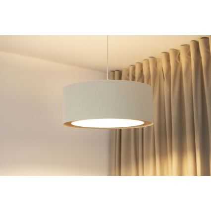 BOHO TRINITI cord pendant light 1xE27/60W/230V, Ø 50 cm, cream