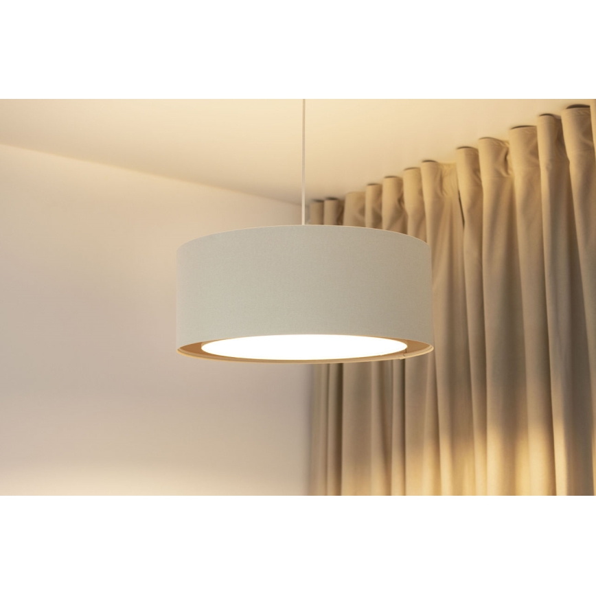 BOHO TRINITI cord pendant light 1xE27/60W/230V, Ø 50 cm, cream