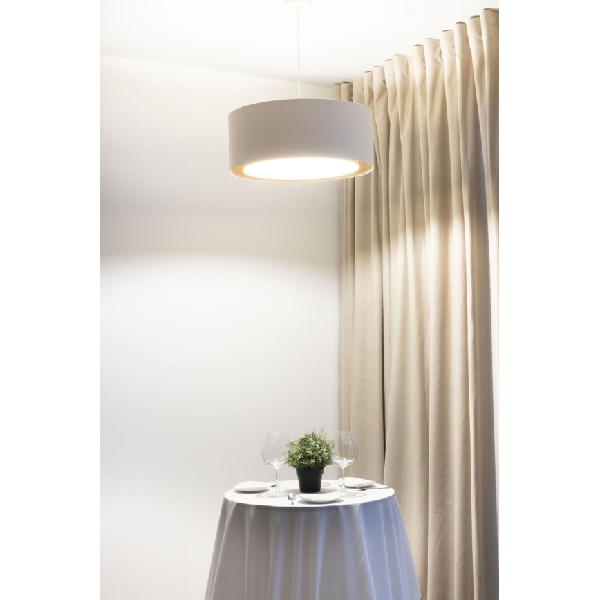 BOHO TRINITI cord pendant light 1xE27/60W/230V, Ø 50 cm, cream