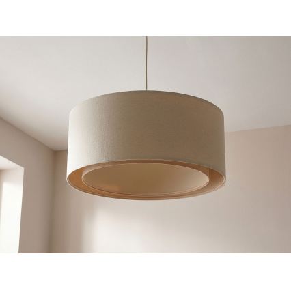 BOHO TRINITI cord pendant light 1xE27/60W/230V, Ø 50 cm, cream