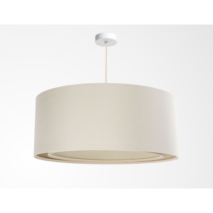 BOHO TRINITI cord pendant light 1xE27/60W/230V, Ø 50 cm, cream