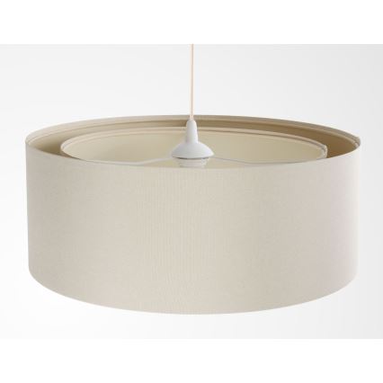 BOHO TRINITI cord pendant light 1xE27/60W/230V, Ø 50 cm, cream