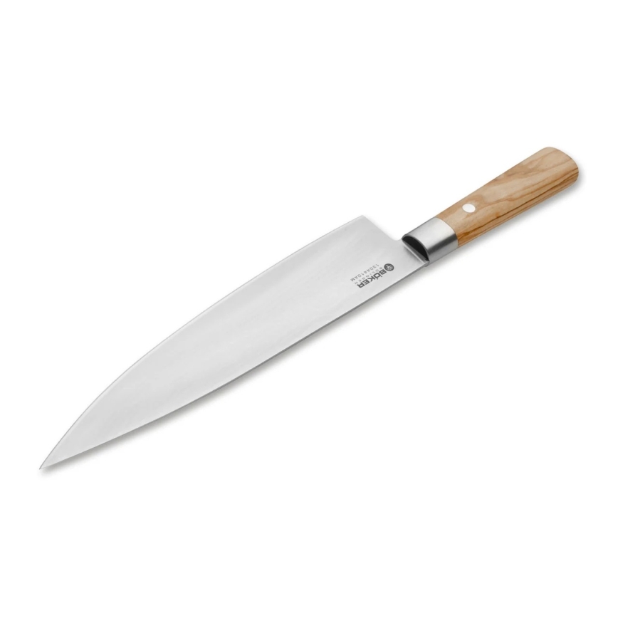Böker - Damascus kitchen knife DAMAST OLIVE 21,2 cm olive wood