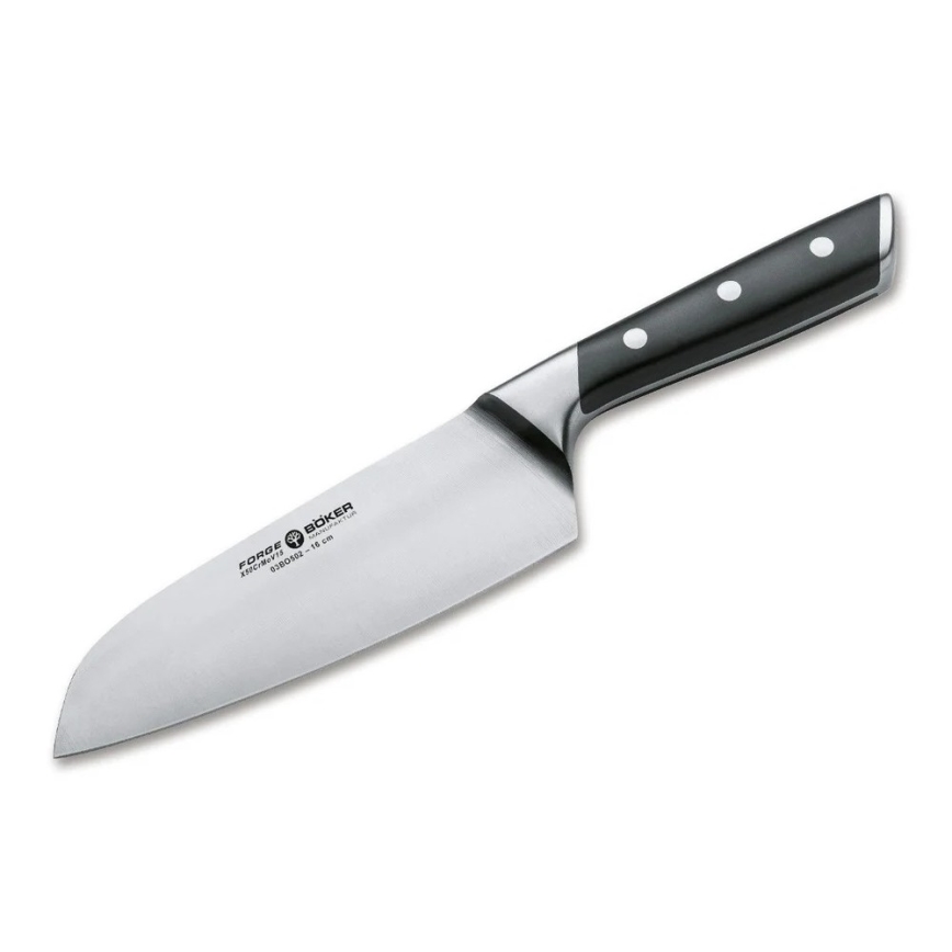 Böker - FORGE 16 cm Santoku Kitchen Knife, Black