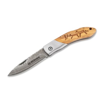 Böker - Magnum Caveman 19.4 cm Damascus Steel Pocket Knife