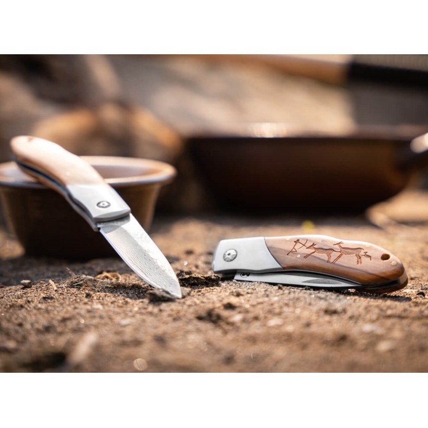 Böker - Magnum Caveman 19.4 cm Damascus Steel Pocket Knife