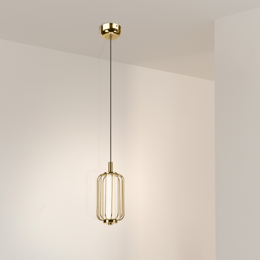 BONNIE cable-hung LED pendant LED/10W/230V 3000K gold