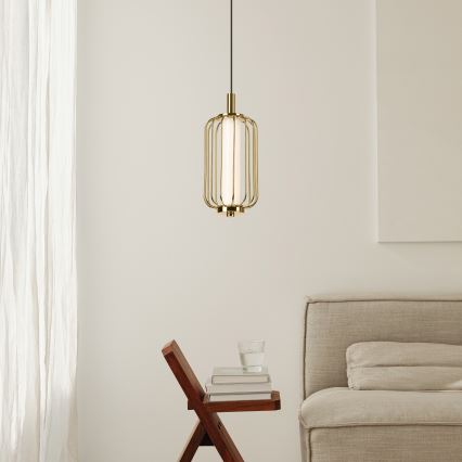 BONNIE cable-hung LED pendant LED/10W/230V 3000K gold