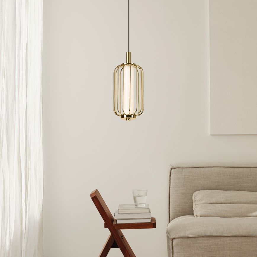 BONNIE cable-hung LED pendant LED/10W/230V 3000K gold