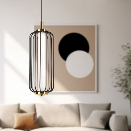 BONNIE Cable-Suspended LED Chandelier, 15W/230V, 3000K — Black