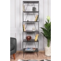 Bookcase BALABAN 165x48 cm anthracite/black