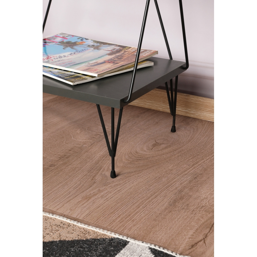 Bookcase BALABAN 165x48 cm anthracite/black