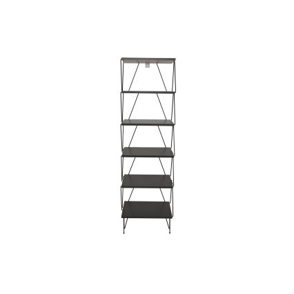 Bookcase BALABAN 165x48 cm anthracite/black