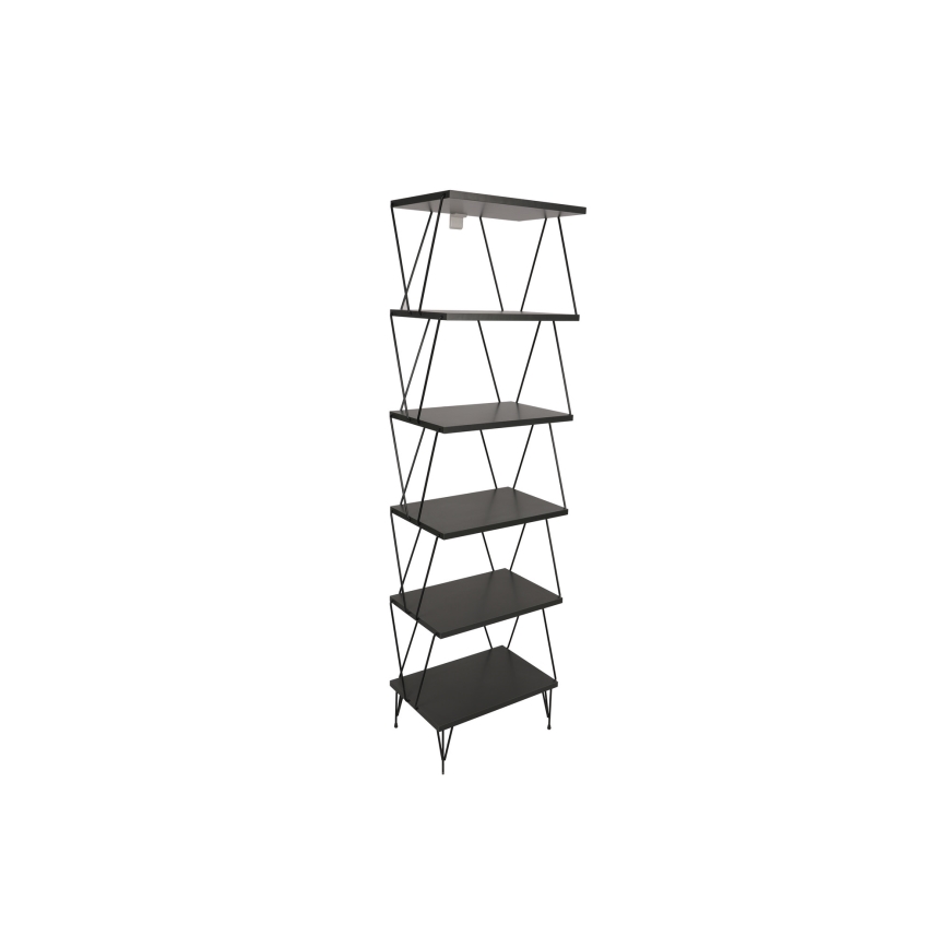 Bookcase BALABAN 165x48 cm anthracite/black