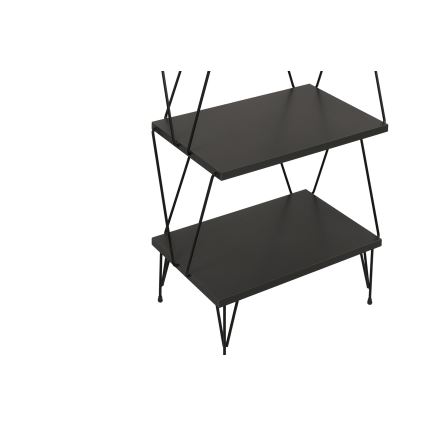 Bookcase BALABAN 165x48 cm anthracite/black