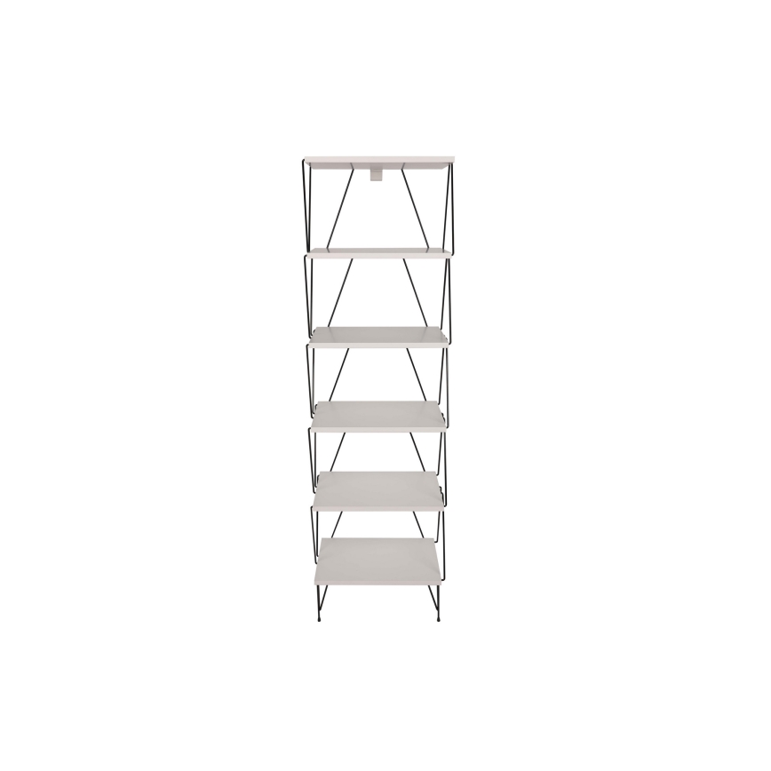 Bookcase BALABAN 165x48 cm white/black