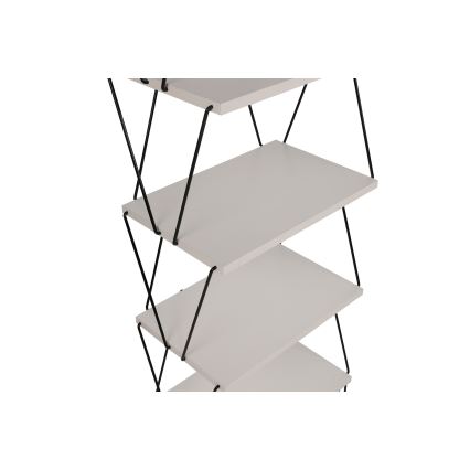 Bookcase BALABAN 165x48 cm white/black