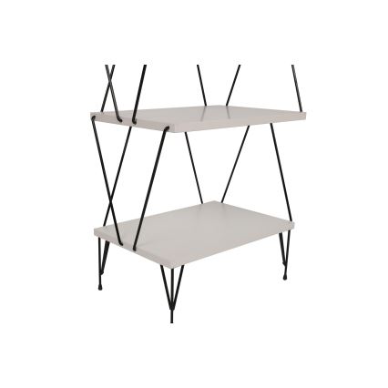 Bookcase BALABAN 165x48 cm white/black