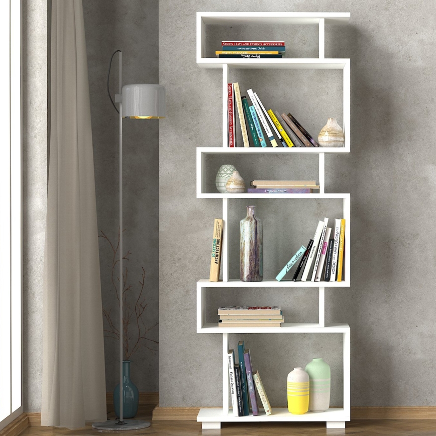 Bookcase BLOK 165x60 cm white