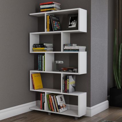 Bookcase ELIF 156x90 cm white