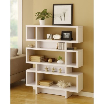 Bookcase ELZE 130,8x90 cm white