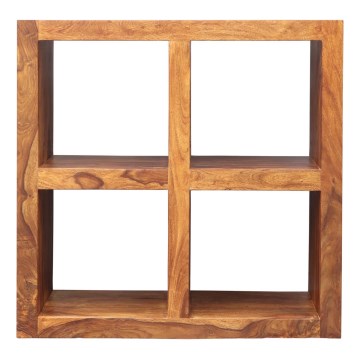 Bookcase GANI 90x90 cm solid wood/rosewood
