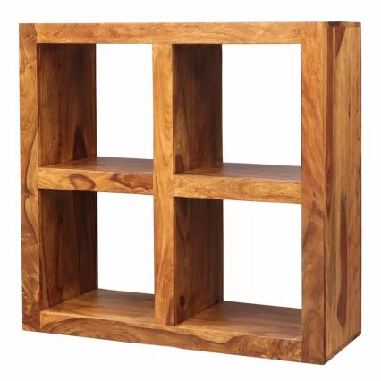 Bookcase GANI 90x90 cm solid wood/rosewood
