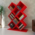 Bookcase KUMSAL 129x90 cm red