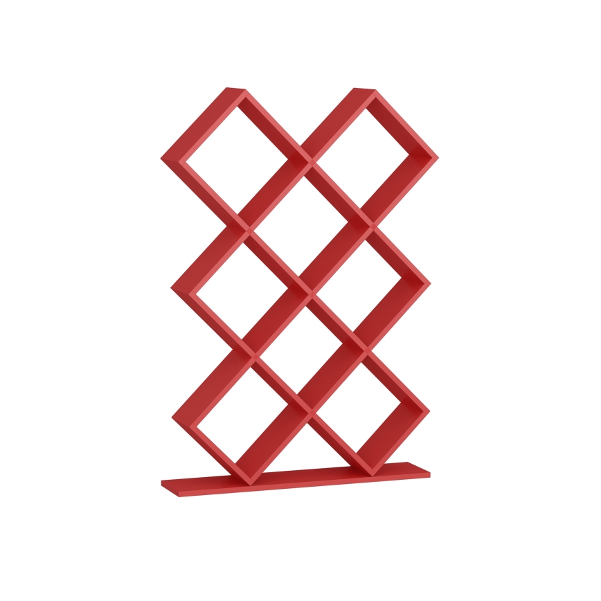 Bookcase KUMSAL 129x90 cm red