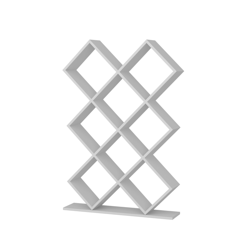 Bookcase KUMSAL 129x90 cm white