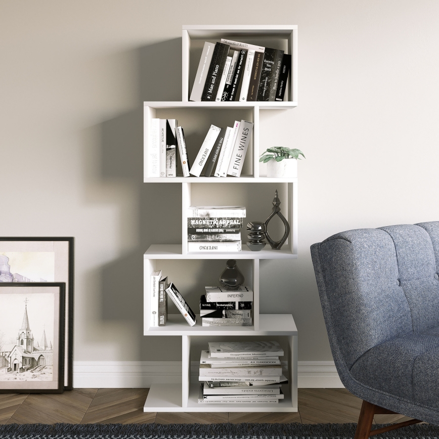 Bookcase MERIC 15x60 cm white