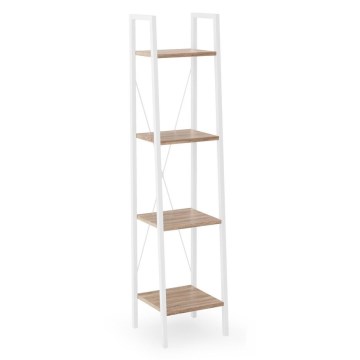 Bookcase NARVIK 148x34 cm white/oak sonoma