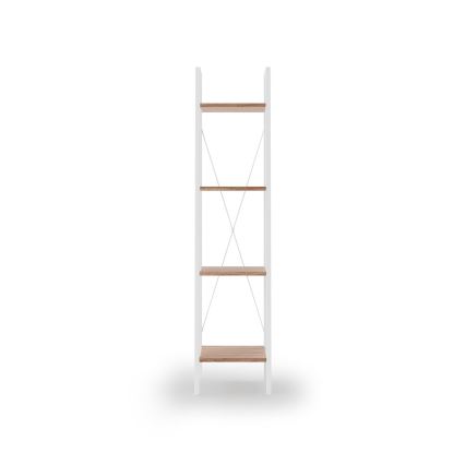 Bookcase NARVIK 148x34 cm white/oak sonoma